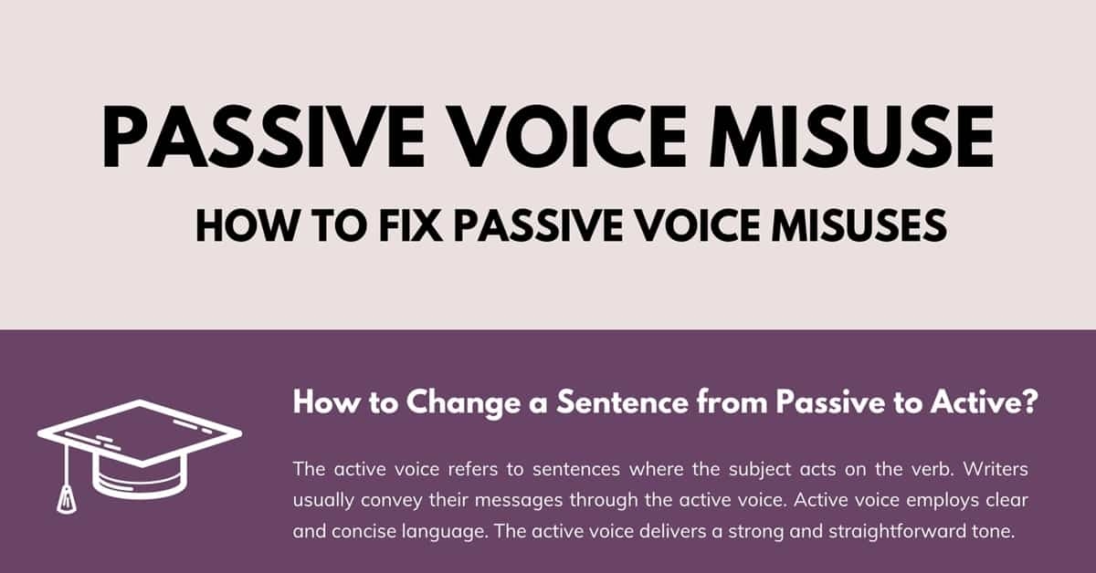 Passive Voice Misuse And And How To Fix Them 7ESL