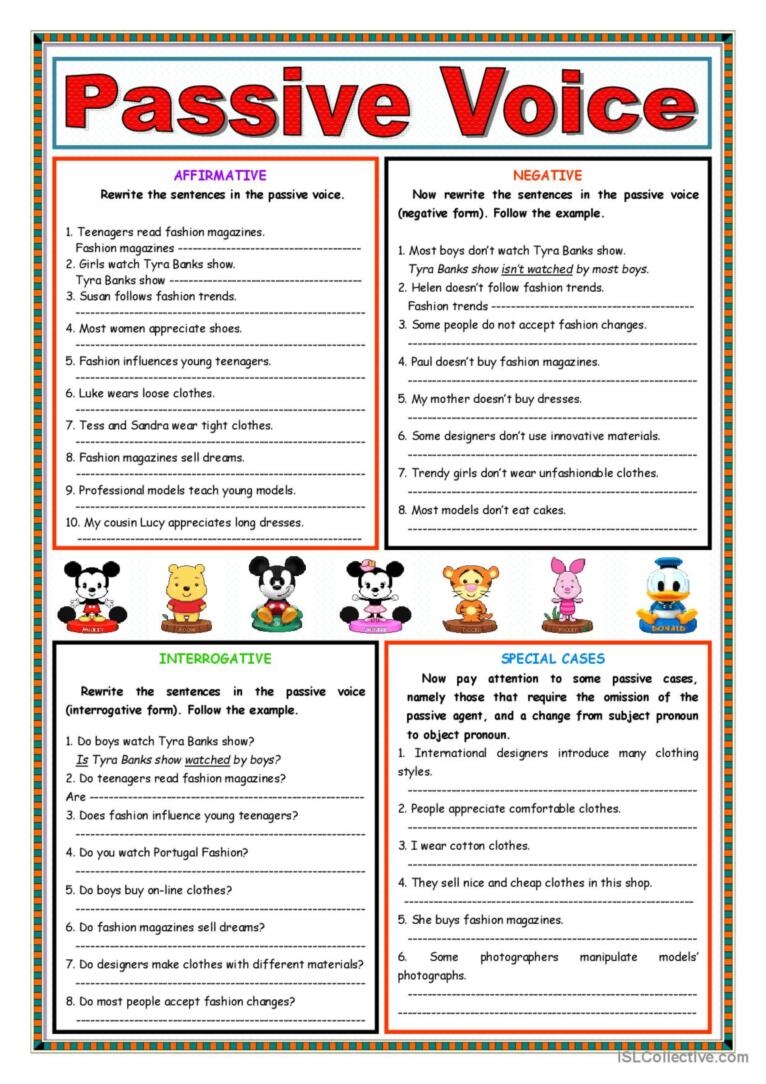 Passive Voice Present Simple Past Simple Worksheet Porn Sex Picture