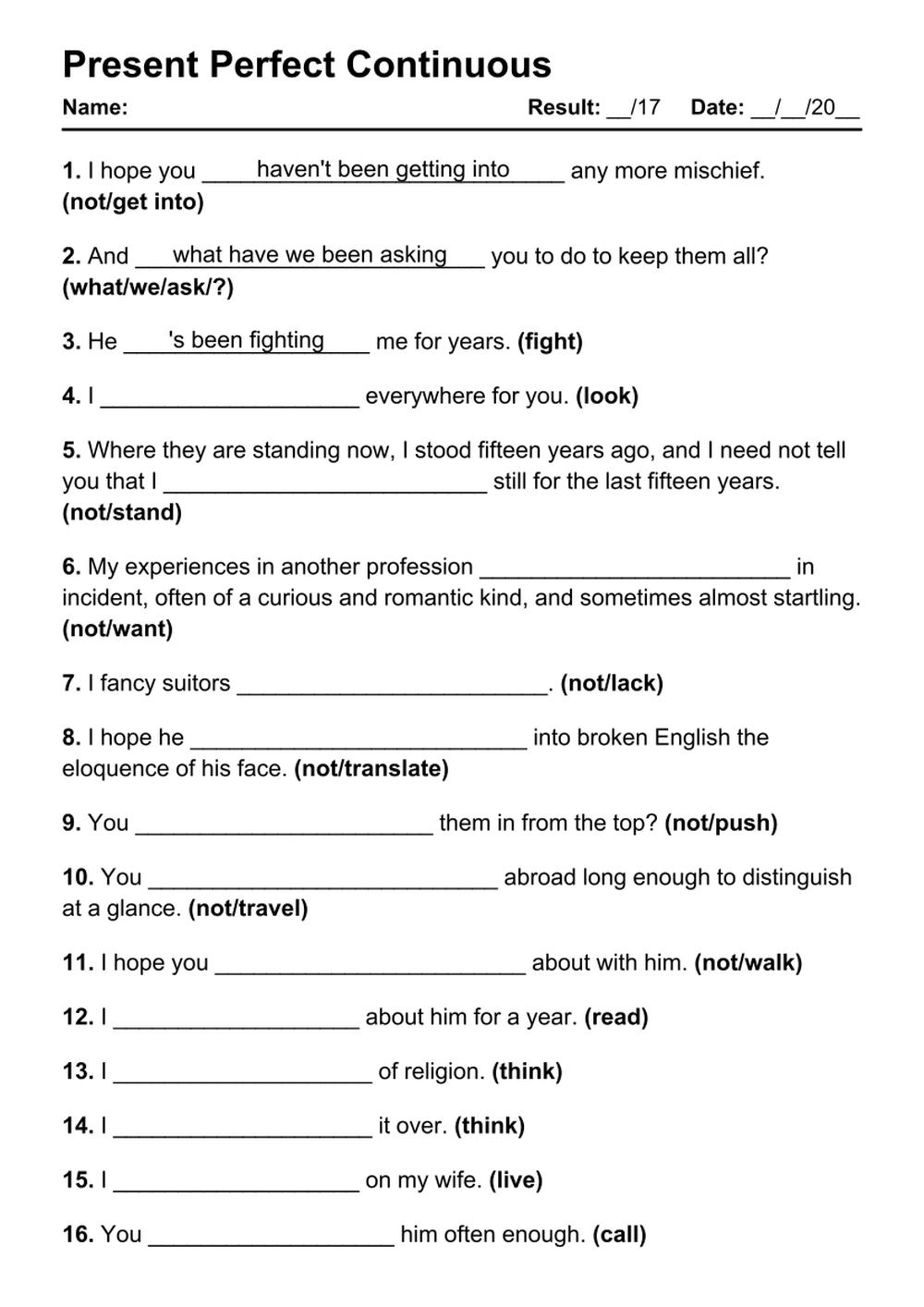 Past Simple And Present Perfect Tenses Exercises Pdf Infoupdate