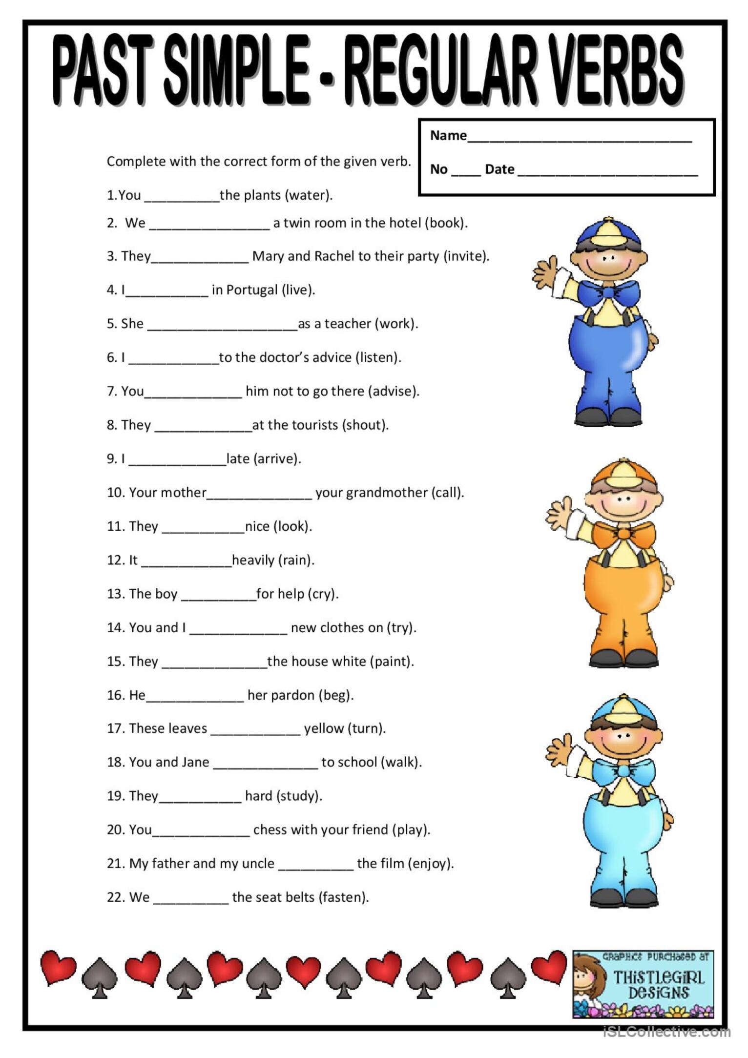 regular verbs in english grammar