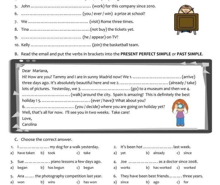 Past Simple Vs Present Perfect Simple Online Activity Anglais