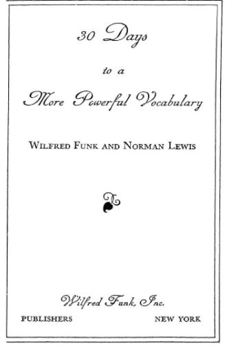  PDF 30 Days To A More Powerful Vocabulary PDF Panot Book