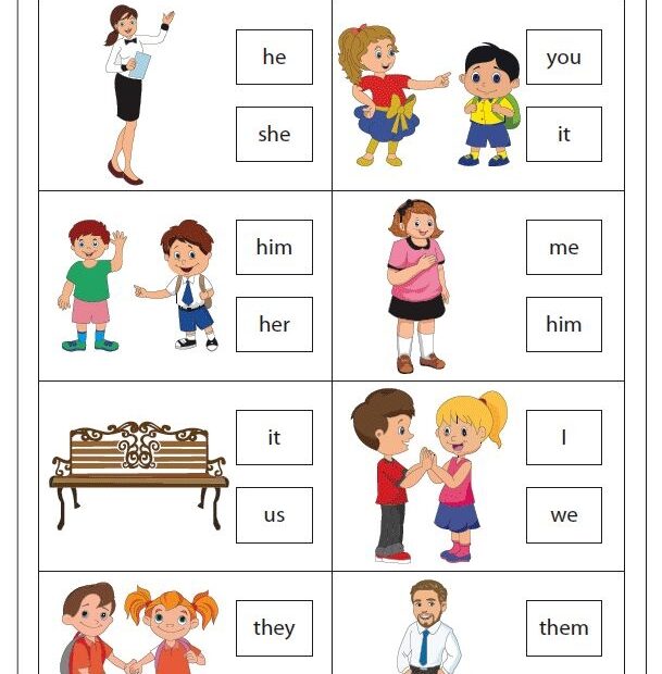 Personal Pronouns Worksheets English Lessons For Kids