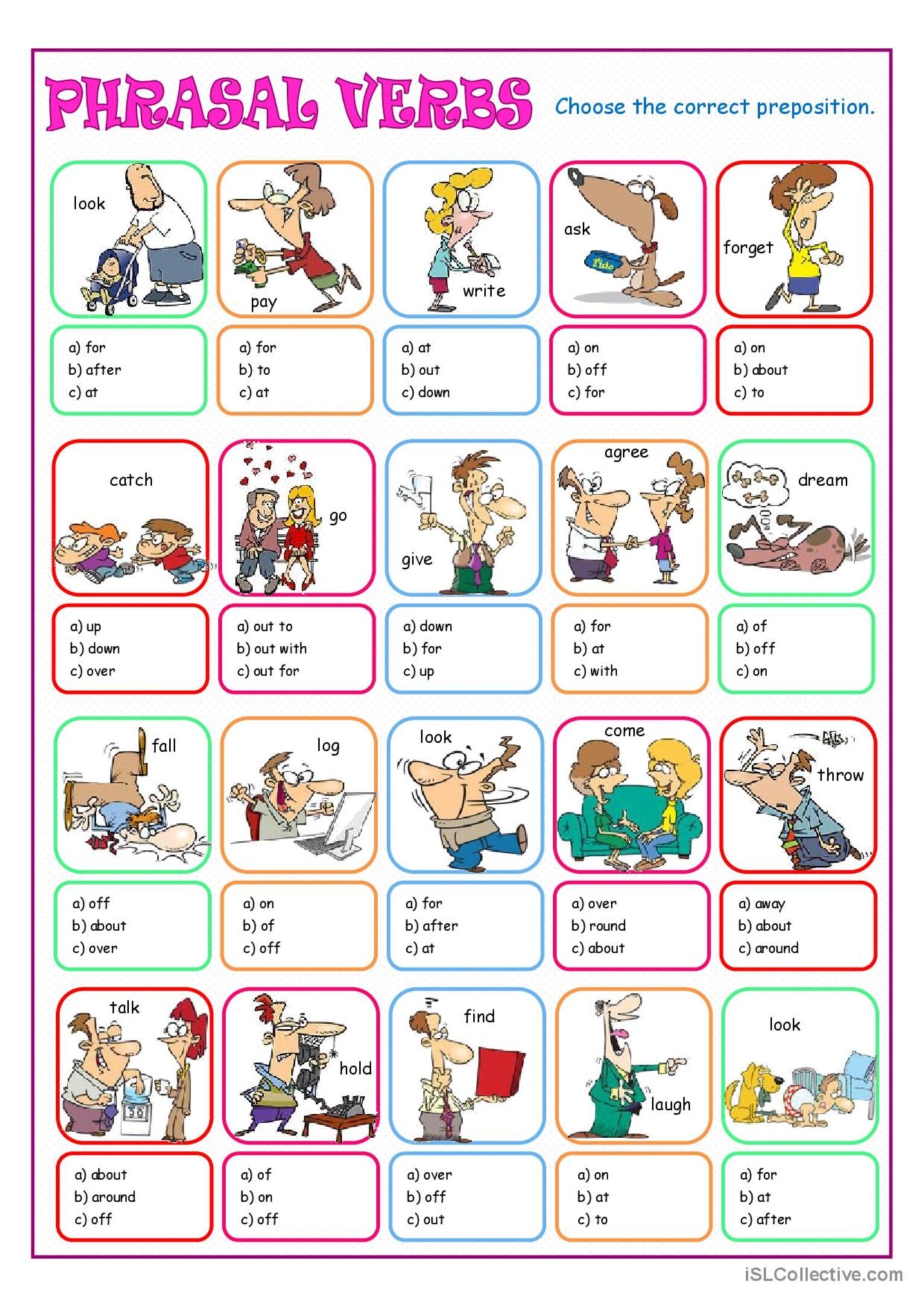 games with phrasal verbs