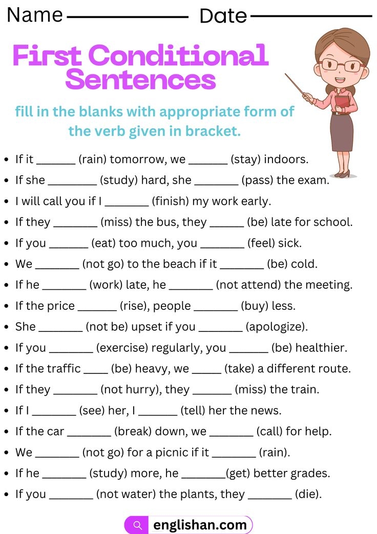 Pin By Asma On Sheets Conditional Sentence English Grammar Exercises 