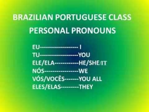 Portuguese Personal Pronouns
