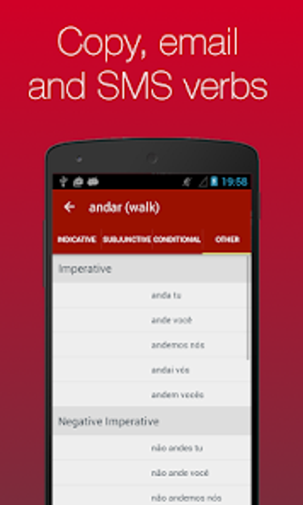 Portuguese Verb Conjugator For Android Download