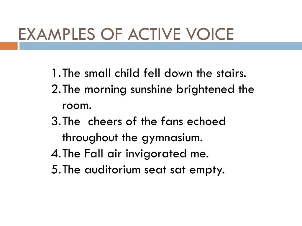 PPT ACTIVE VOICE VERSUS PASSIVE VOICE PowerPoint Presentation Free 