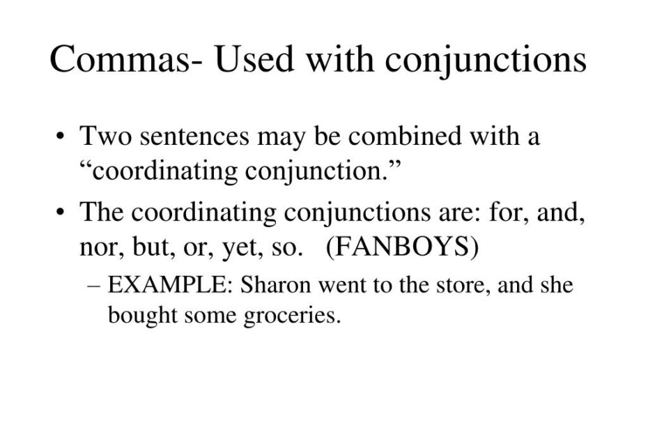 PPT Grammar Rules Commas PowerPoint Presentation Free Download ID