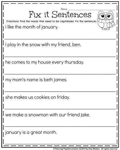 practice sentences for grammar