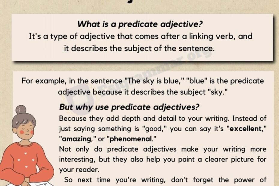 Predicate Adjective Definition Functions And Useful Examples ESL