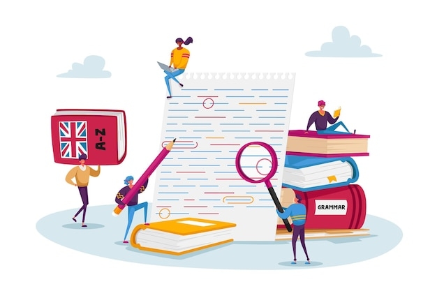 Premium Vector English Grammar Examination