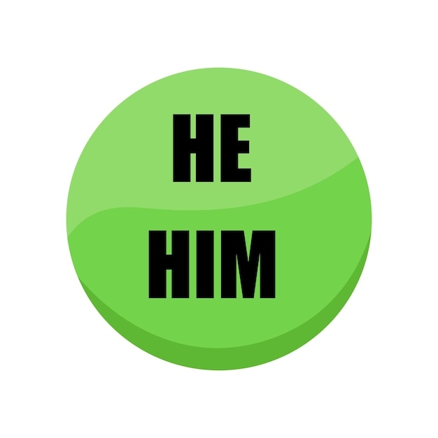 male pronouns he him his