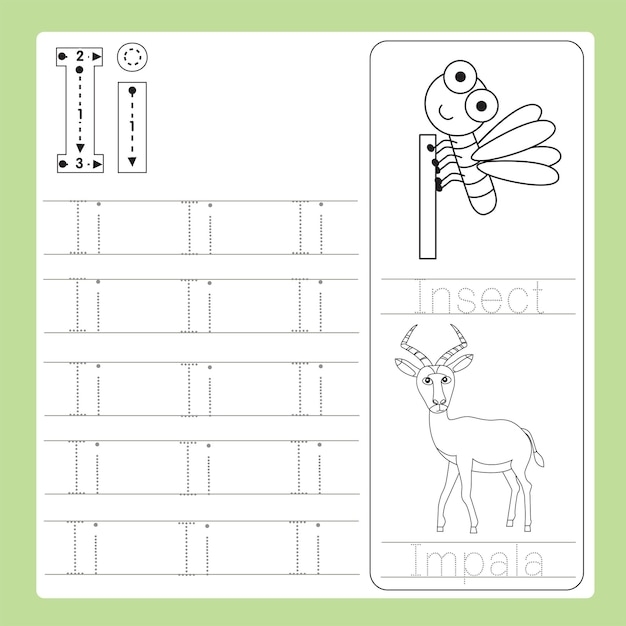 Premium Vector Illustration Of I Exercise AZ Cartoon Vocabulary Animal