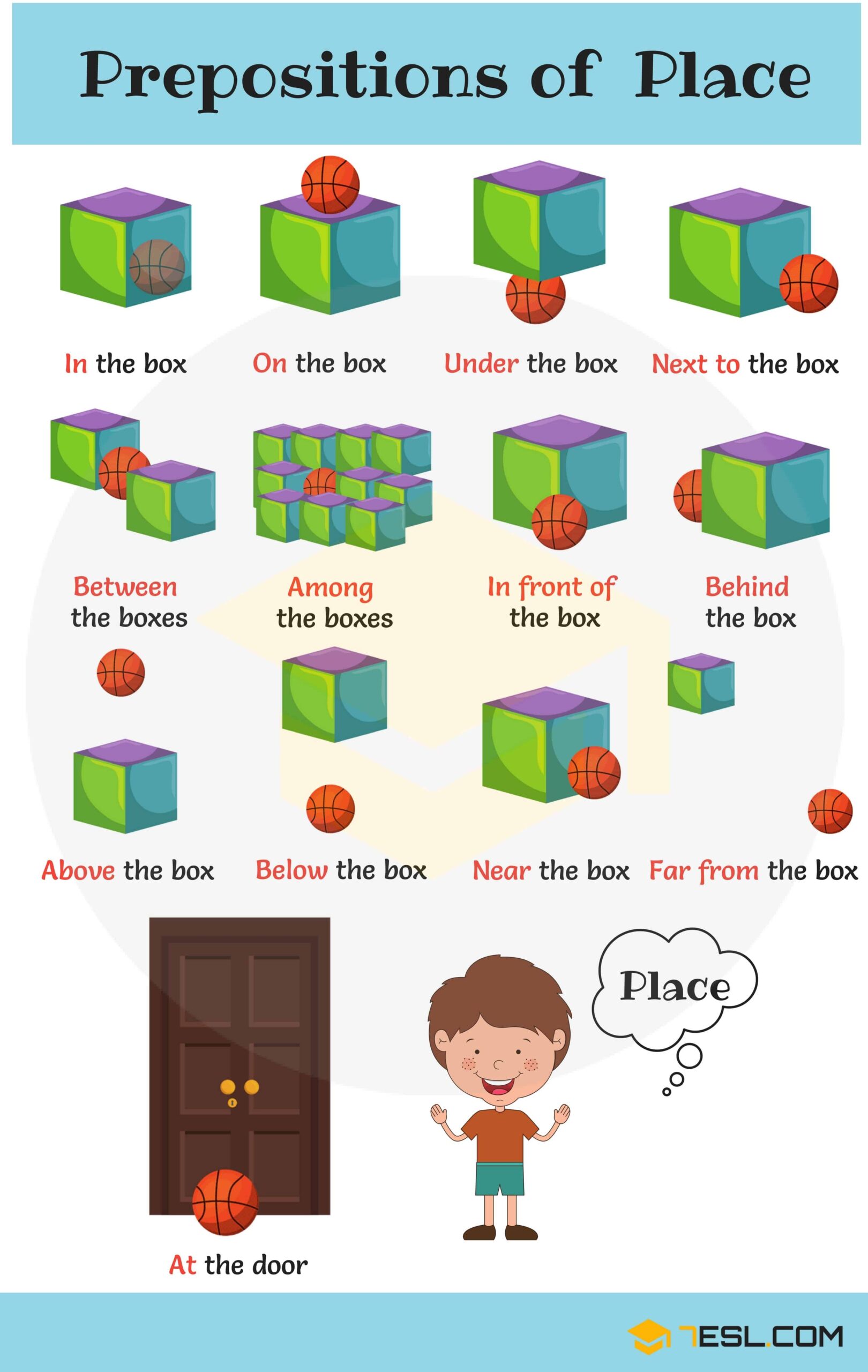 Preposition Of Location Examples