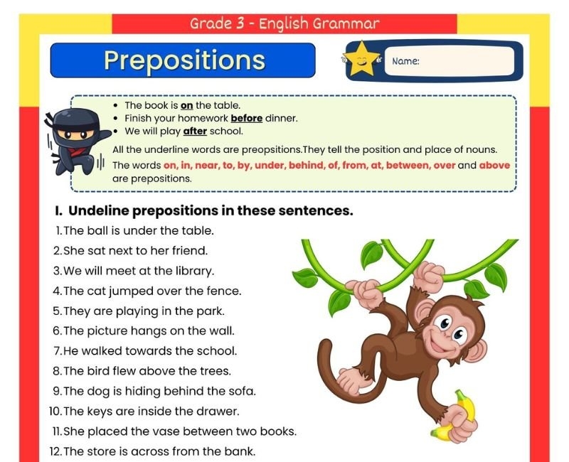 Prepositions Of Movement Exercises Perfect English Grammar Infoupdate
