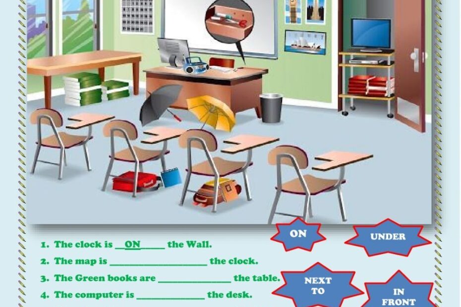 Prepositions Of Place Online Exercise For 1 You Can Do The Exercises