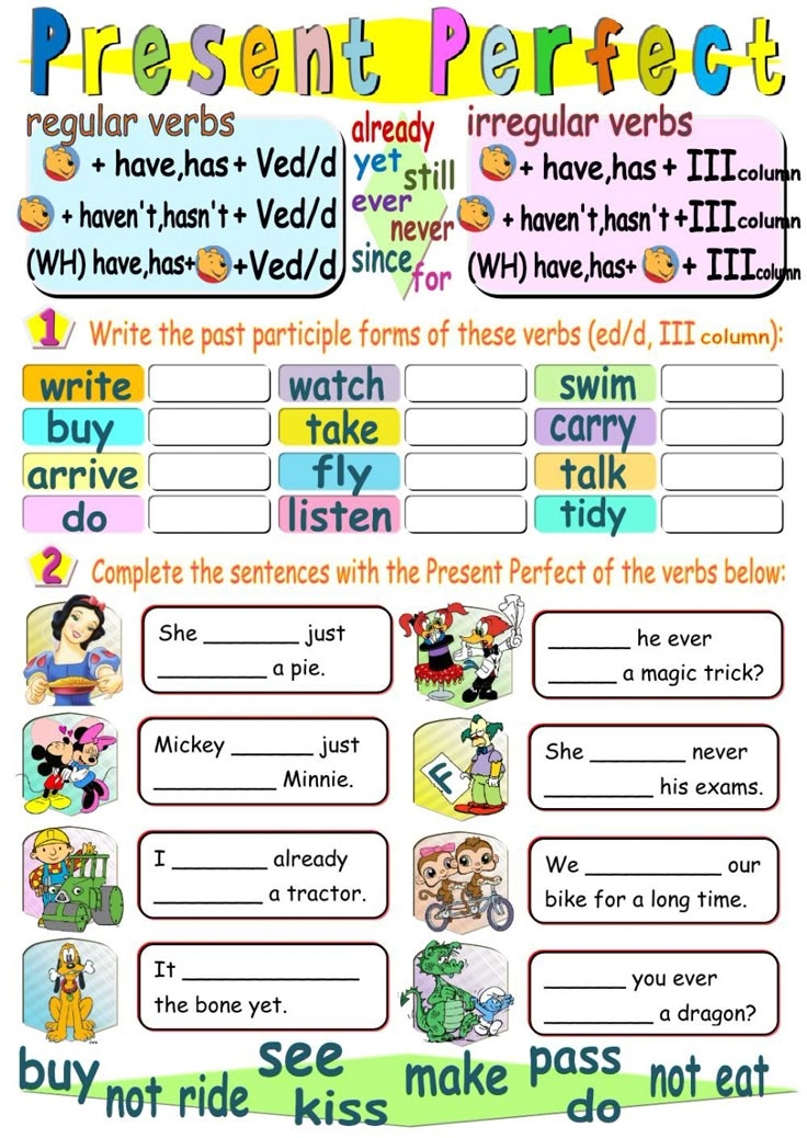 Present Perfect Tense Live Worksheet