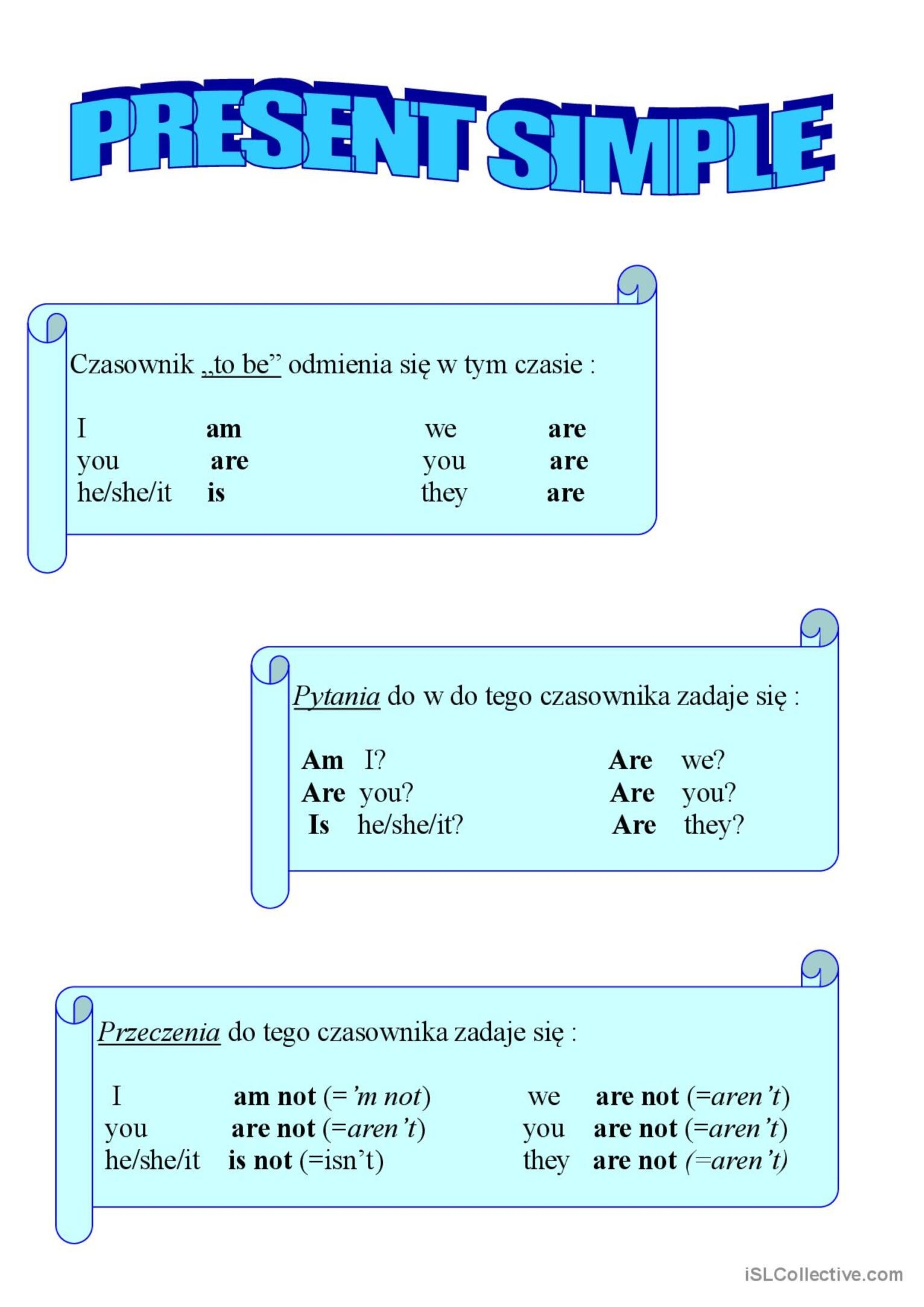 Present Simple General Gramma English ESL Worksheets Pdf Doc