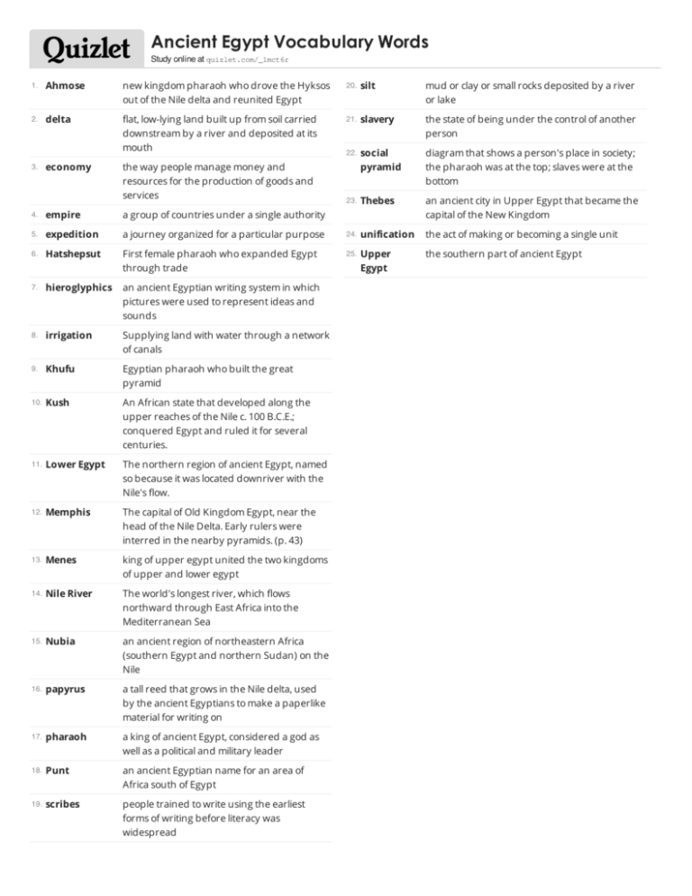 100 vocabulary words quizlet