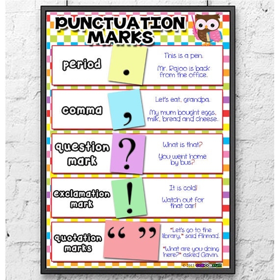 Printable Punctuation Chart