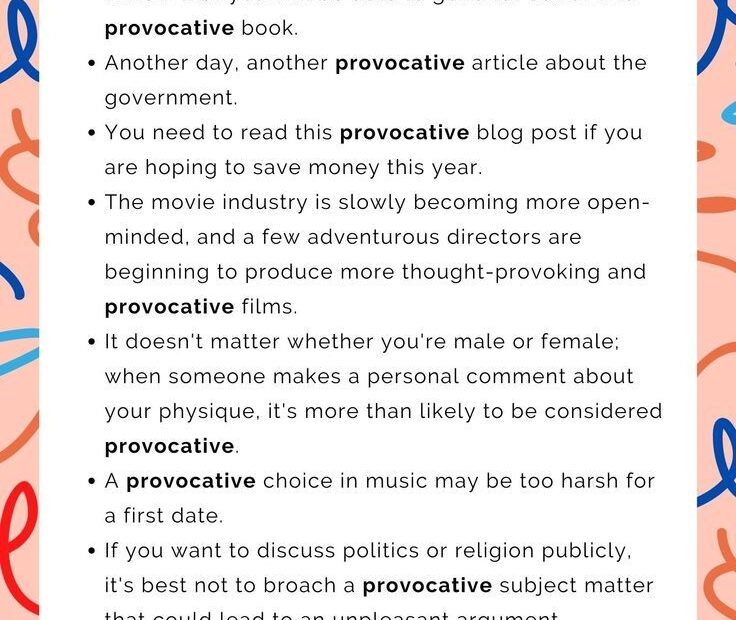 Provocative Sentences Examples Sentence Examples Learn English Grammar