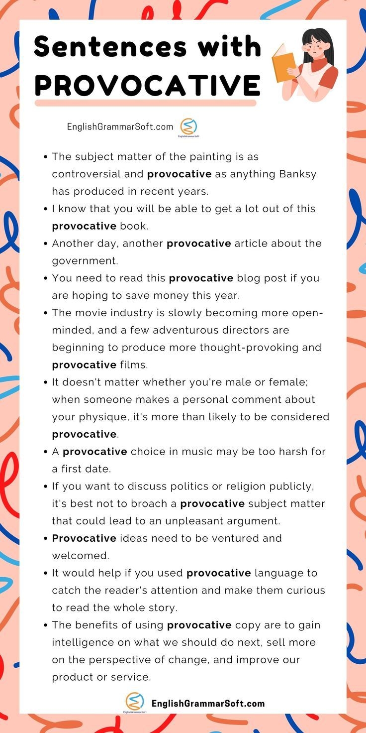 Provocative Sentences Examples Sentence Examples Learn English Grammar 