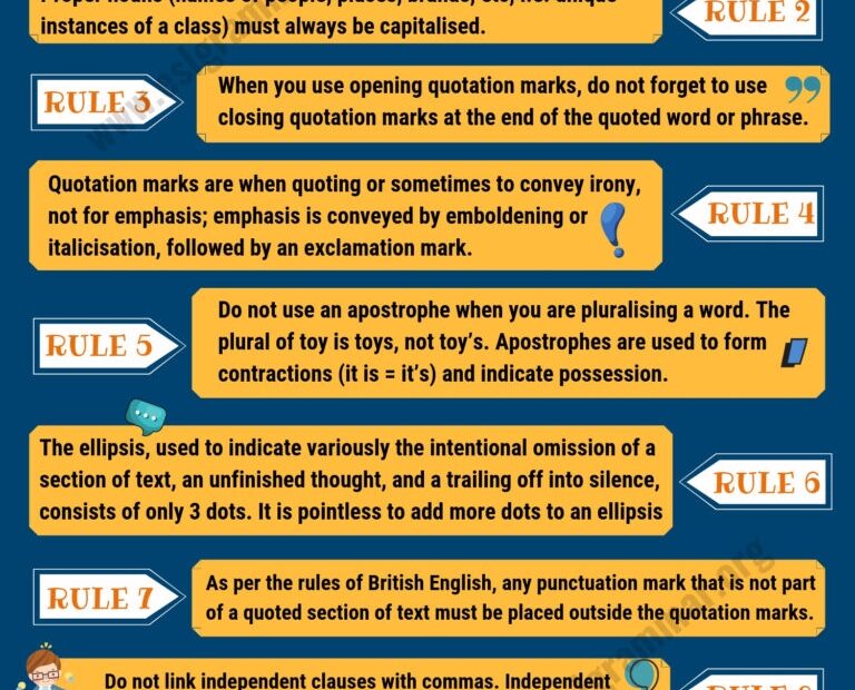 Punctuation Rules 9 Important Rules You Must Know ESL Grammar