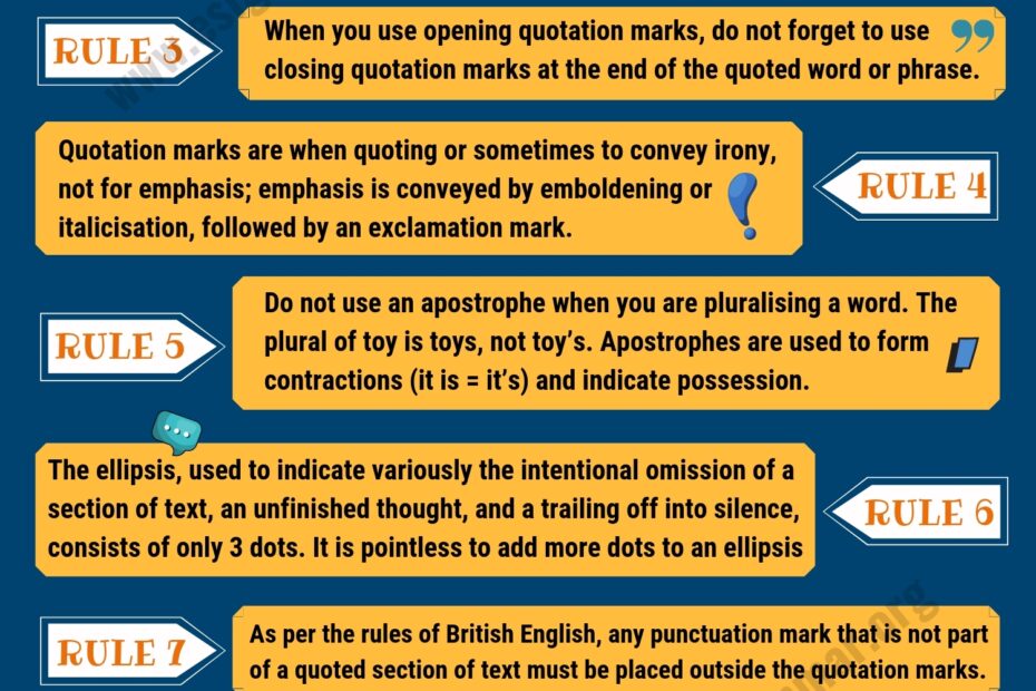 Punctuation Rules 9 Important Rules You Must Know ESL Grammar