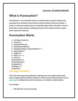 Punctuation Rules PDF Worksheets Library