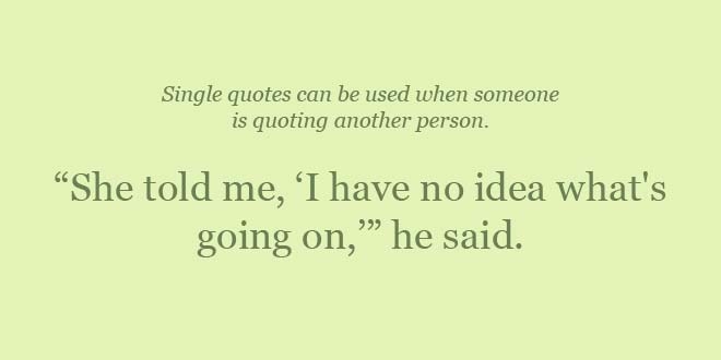 Quotation Marks Double Vs Single