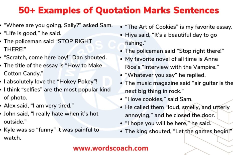 Quotation Marks Example Archives Word Coach