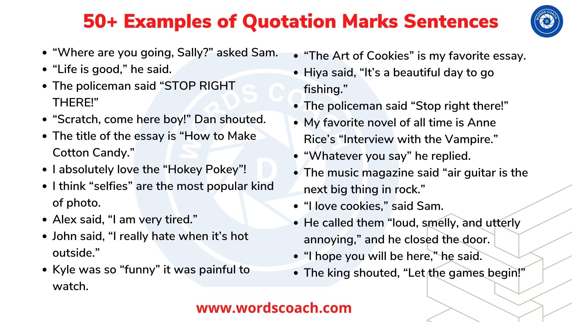 Quotation Marks Example Archives Word Coach