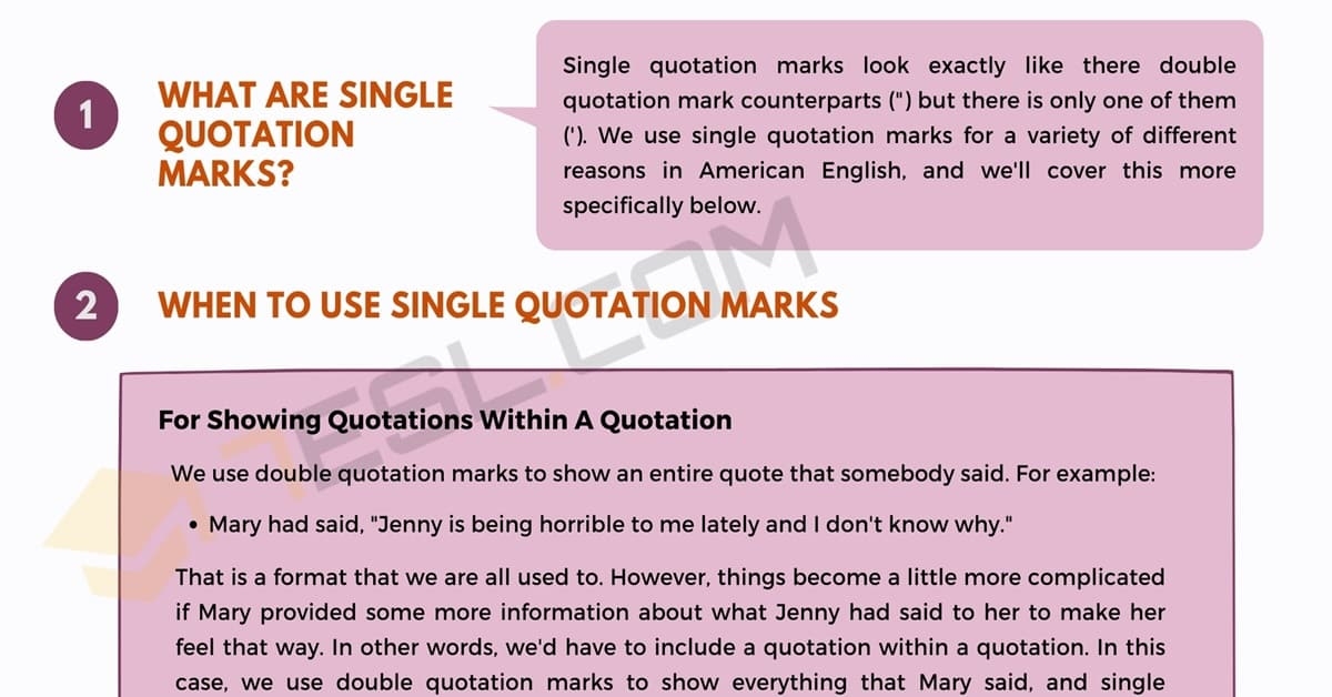 example of using quotation marks