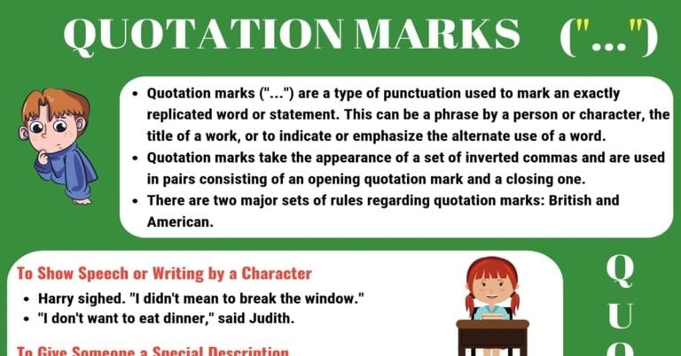Quotation Marks quot quot What Are They And When Do We Use Them 7ESL