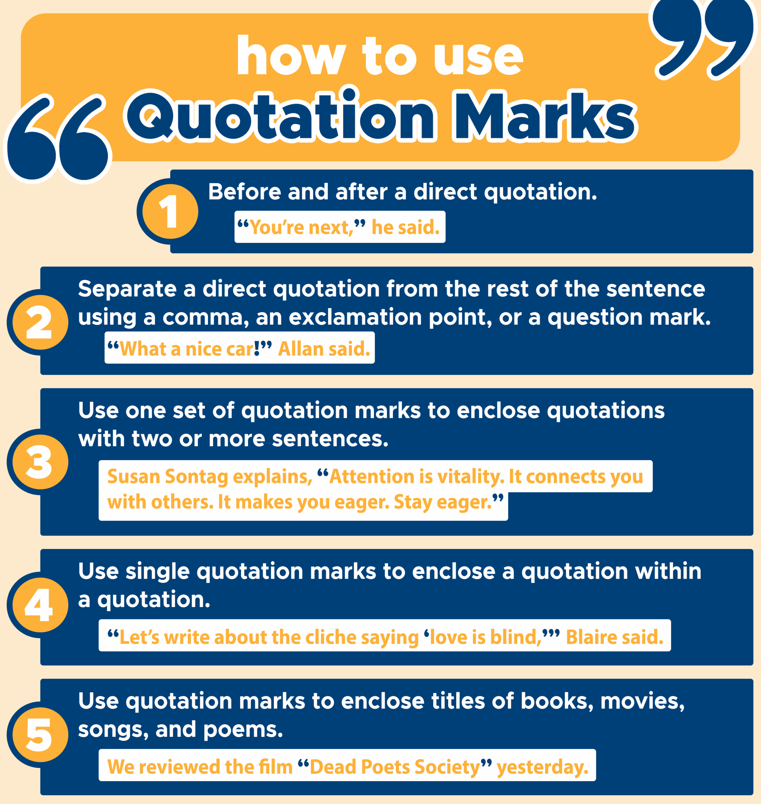 how to use speech marks