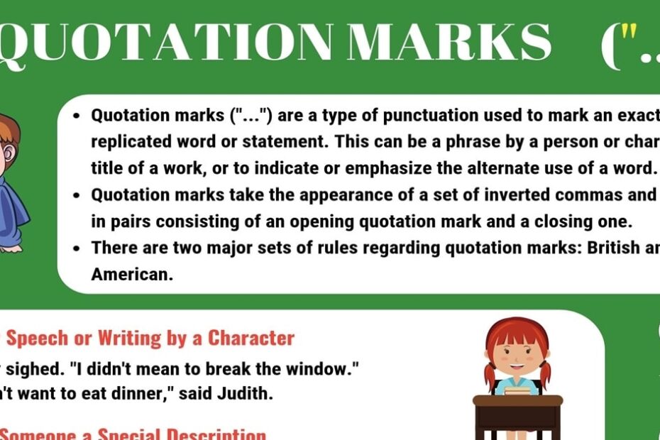 Quotation Marks Uses Punctuation Rules And Examples 41 OFF