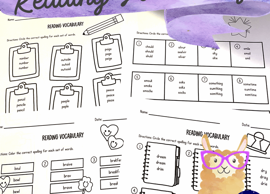 Reading Vocabulary Practice Made By Teachers