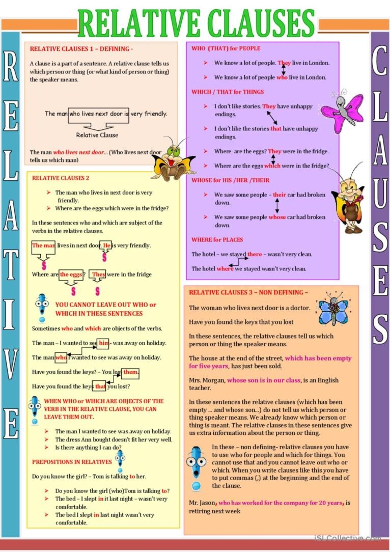 Relative Pronouns Deutsch DAF Arbeitsbl tter Pdf Doc