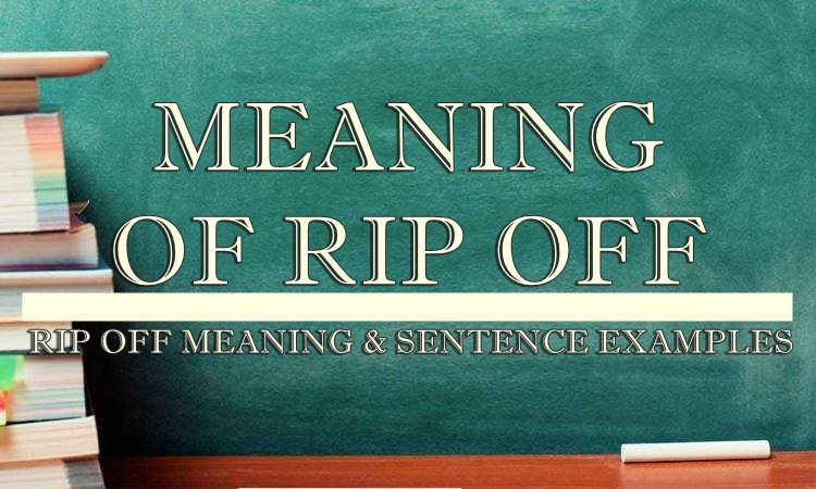 Rip Off Meaning Sentence Examples