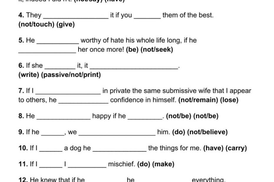 Second Conditional Exercises Pdf Lasopabody Vrogue co