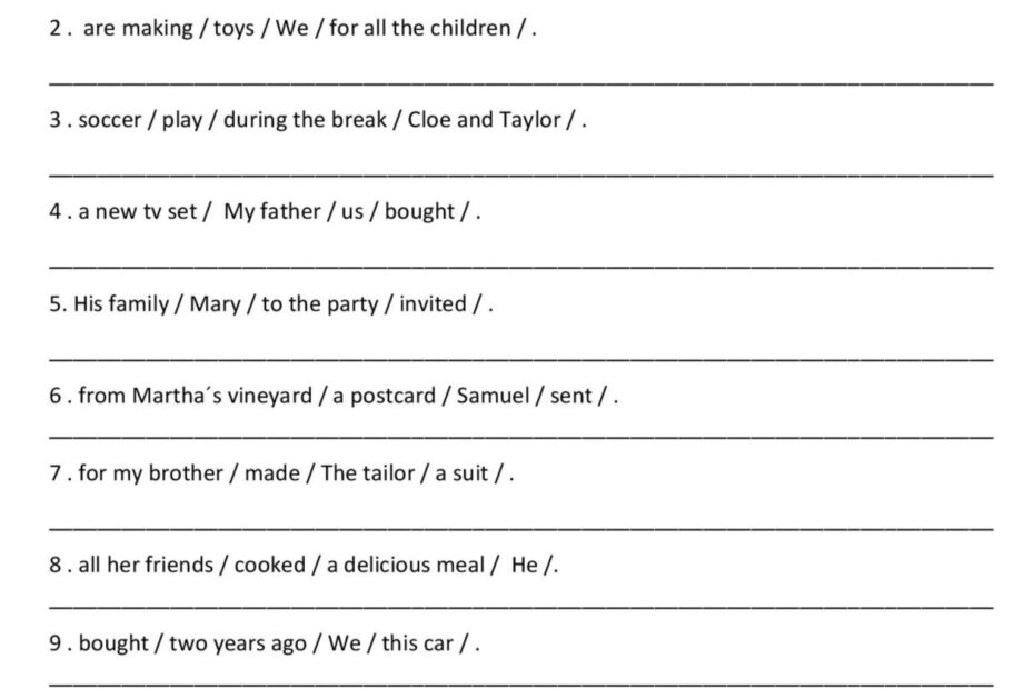 Sentence Structure 2 English ESL Worksheets Pdf Doc
