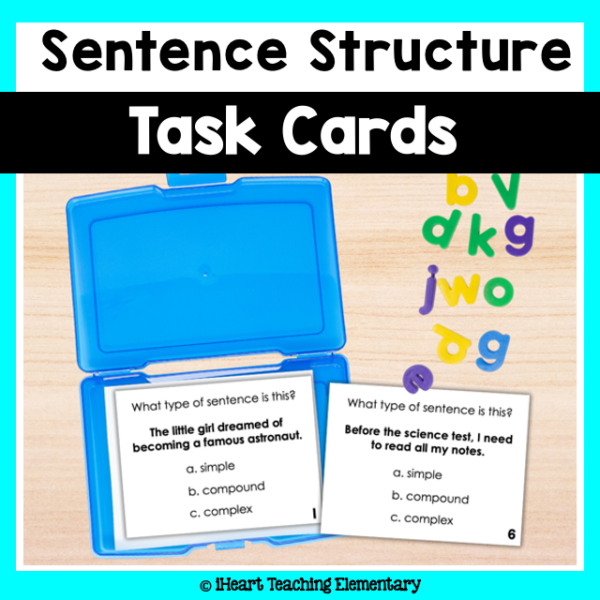 Sentence Structure Task Cards