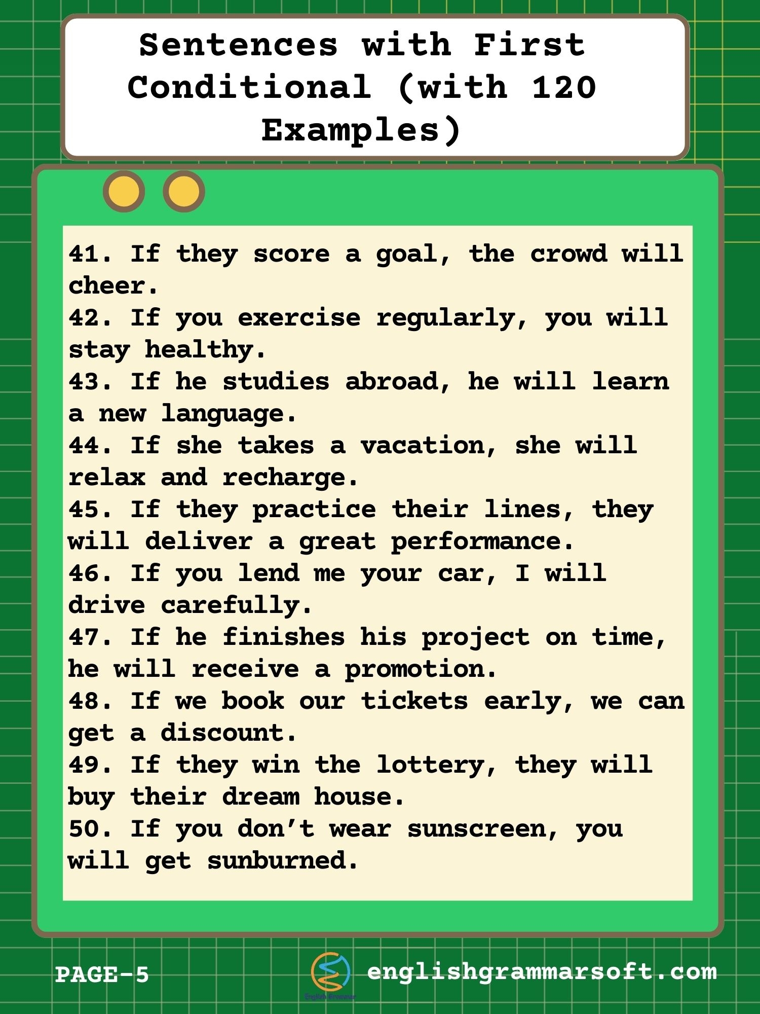 conditional sentences first conditional