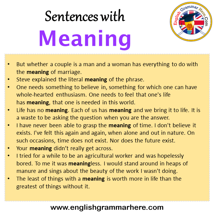 a meaning in english grammar