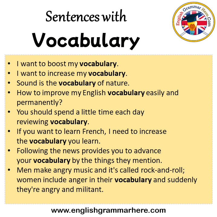 vocabulary meaning with sentence vocabulary meaning with sentence