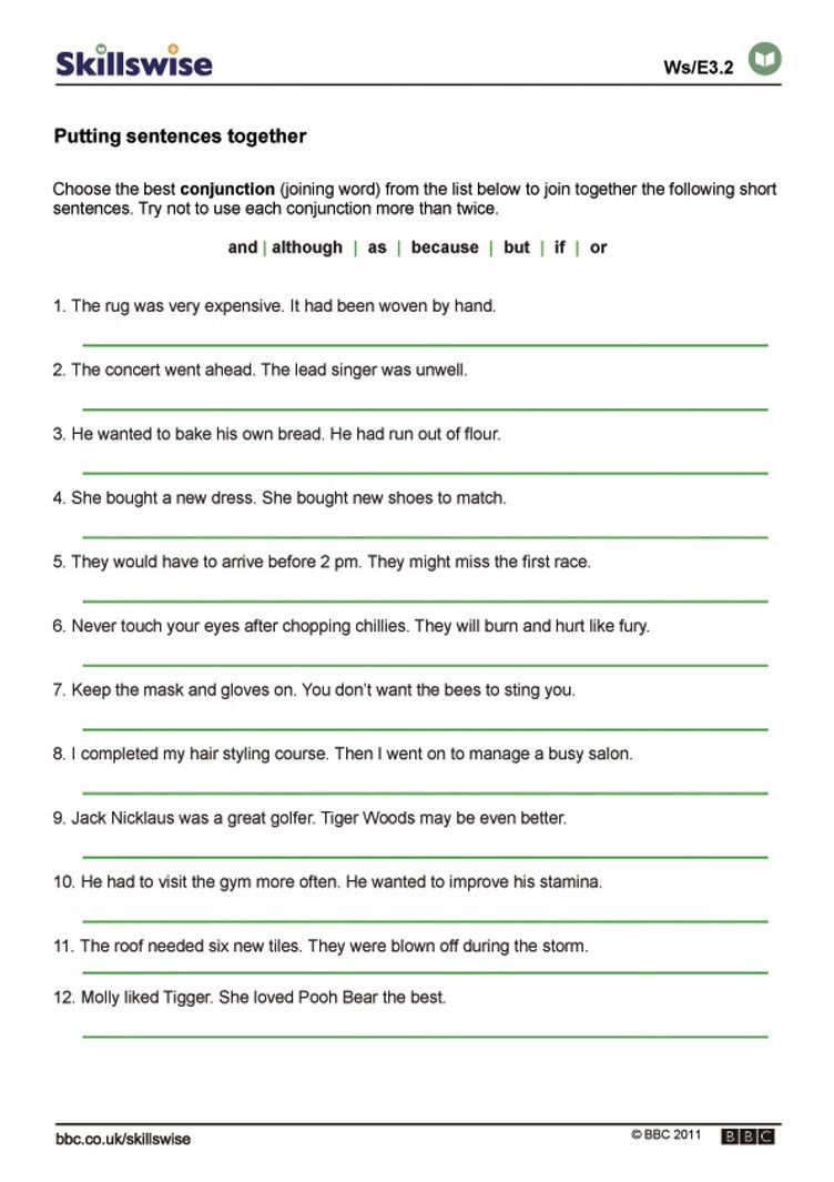 Simple Complex And Compound Sentences Exercises