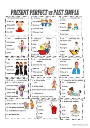 Simple Past And Present Perfect Tense Worksheet Pdf Infoupdate