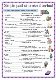 Simple Past And Present Perfect Tense Worksheet Pdf Infoupdate