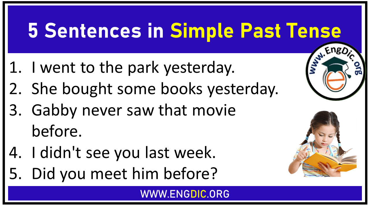 Simple Past Tense Sentences Archives EngDic